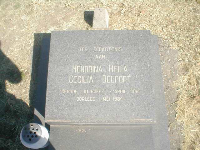 DELPORT Hendrina Heila Cecilia geb. DU PREEZ 1912-1984