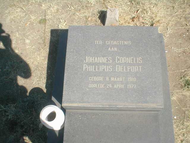DELPORT Johannes Cornelis Phillipus 1910-1977