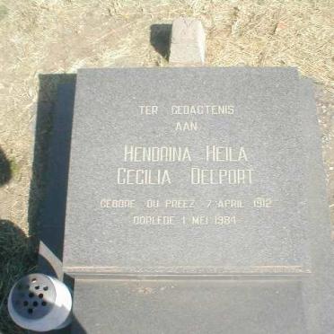 DELPORT Hendrina Heila Cecilia geb. DU PREEZ 1912-1984