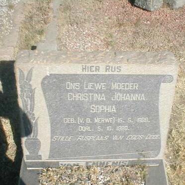 EMMENIS Christina Johanna Sophia, van 1888-1960