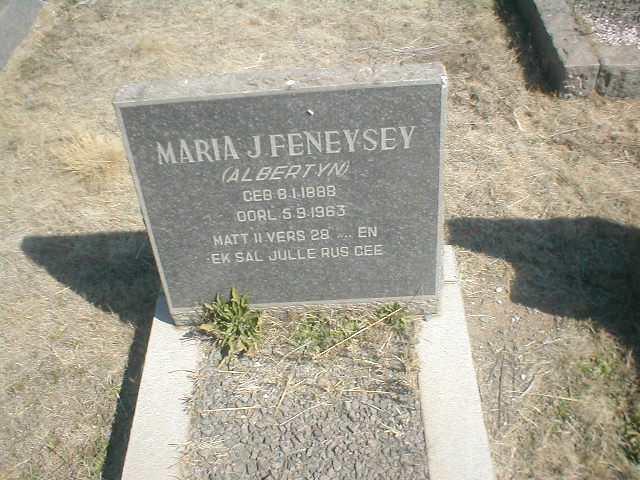 FENEYSEY Maria J. geb. ALBERTYN 1888-1963