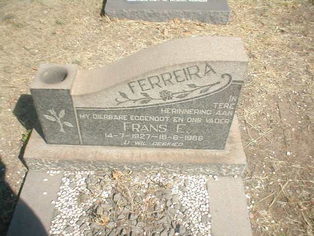 FERREIRA Frans E. 1927-1966