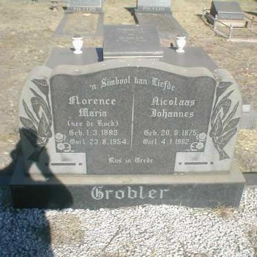 GROBLER Nicolaas Johannes 1875-1962 &amp; Florence Maria DE KOCK 1883-1954