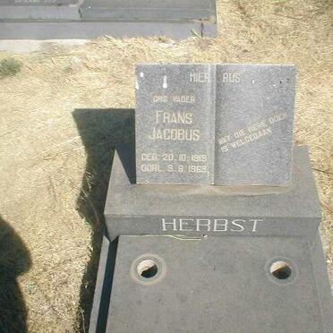 HERBST Frans Jacobus 1919-1969
