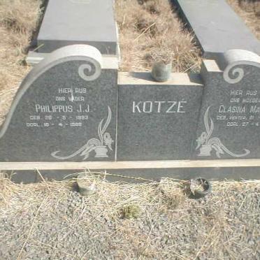 KOTZE Philippus J.J. 1893-1999 &amp; Clasina Maria S. VENTER 1914-1968
