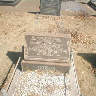 KIDSON Christoffel 1876-1948