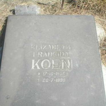 KOEN Elizabeth Francina 1908-1999
