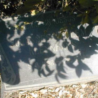 KLEYNHANS Johannes Willem 1896-1971