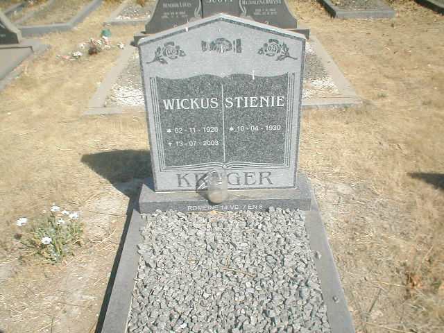 KRUGER Wickus 1926-2003 &amp; Stienie 1930-