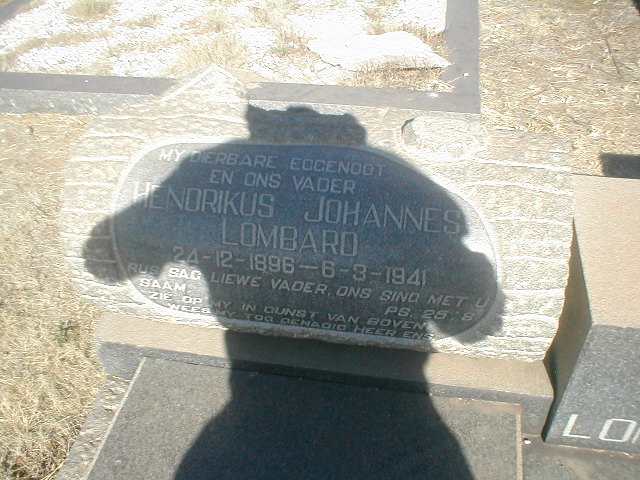 LOMBARD Hendrikus Johannes 1896-1941