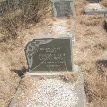 MERWE Hendrik L. LE R., van der 1934-1962