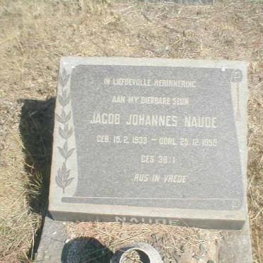 NAUDE Jacobus Johannes 1933-1959