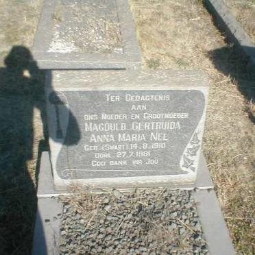 NEL Magduld Gertruida Anna Maria geb. SWART 1910-1981