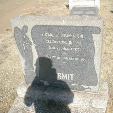 SMIT Elizabeth Johanna nee GROBLER 1891-1950
