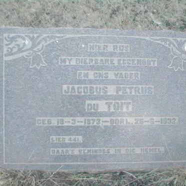 TOIT Jacobus Petrus, du 1873-1932