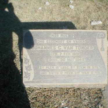 TONDER Johannes G., van 1891-1949