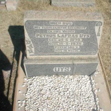 UYS Petrus Lafras 1870-1935