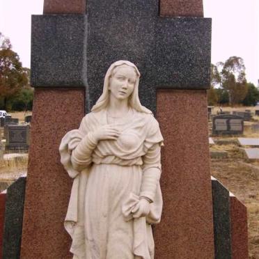 4. One of the beautiful head stones in the cemetery