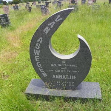 ASWEGEN Annatjie, van 1934-1996