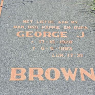 BROWN George J. 1928-1993