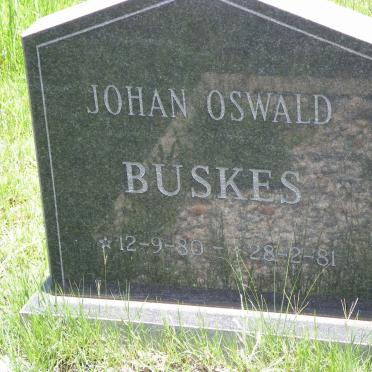 BUSKES Johan Oswald 1980-1981