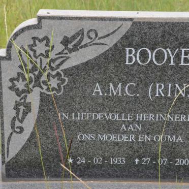 BOOYENS A.M.C. 1933-2003