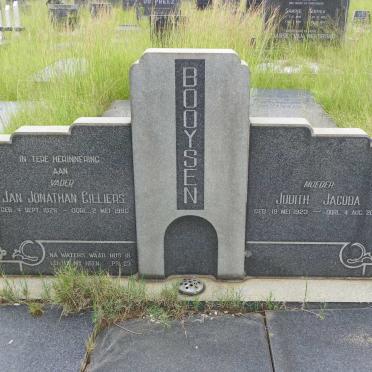 BOOYSEN Jan Jonathan Cilliers 1928-1980 &amp; Judith Jacoba 1923-2004