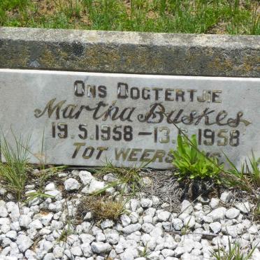 BUSKES Martha 1958-1958