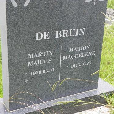 BRUIN Martin Marais, de 1939- &amp; Marion Magdelene 1943-