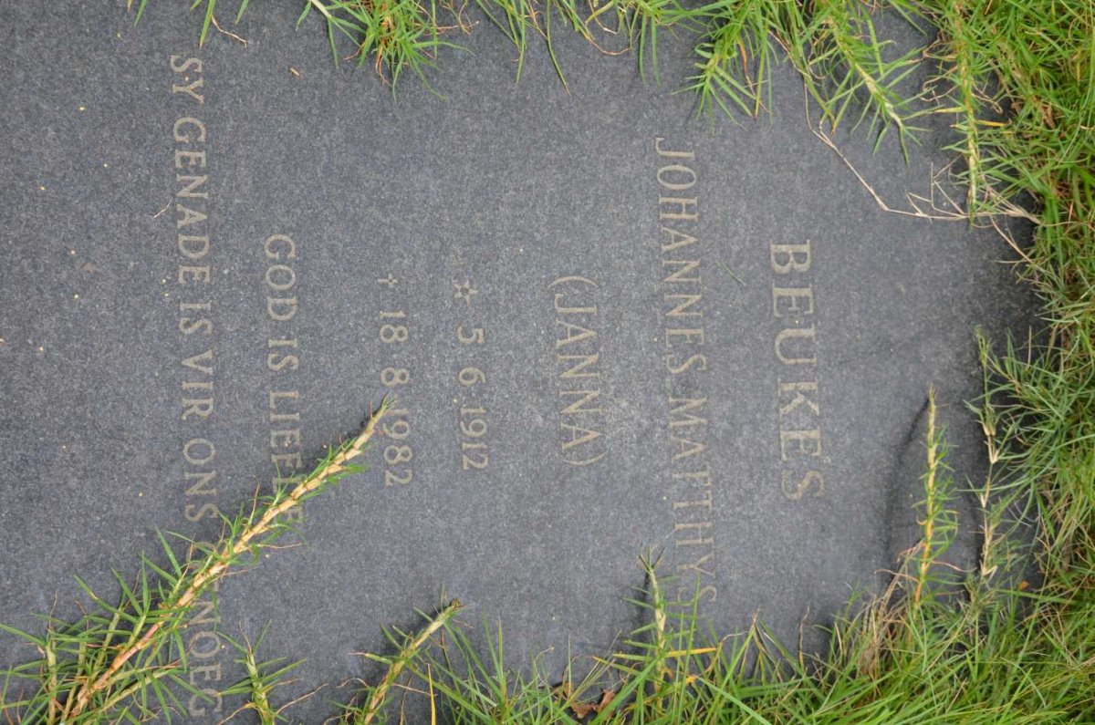 BEUKES Johannes Matthuys 1912-1982