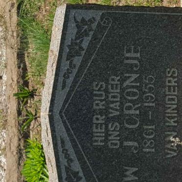 CRONJE W.J. 1861-1955