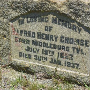 CHOMSE Alfred Henry 1892-1937