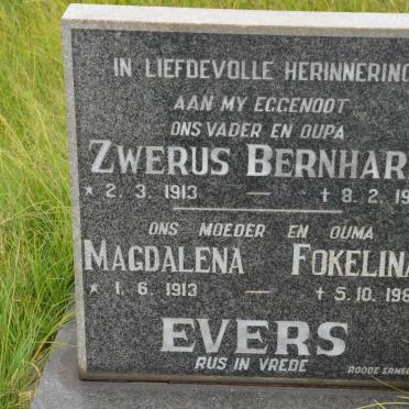 EVERS Zwerus Bernhard 1913-1984 &amp; Magdalena Fokelina 1913-1985