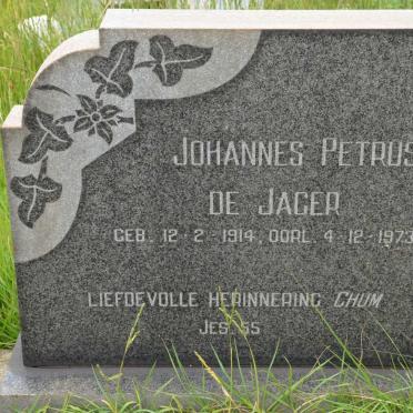 JAGER Johannes Petrus, de 1914-1973