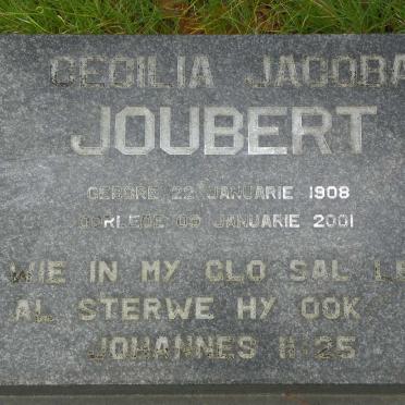 JOUBERT Cecilia Jacoba 1908-2001
