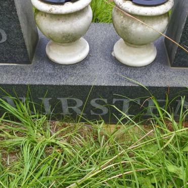 KIRSTEN Frederick Edward 1948-1998 &amp; Adriaan Pieter 1949-