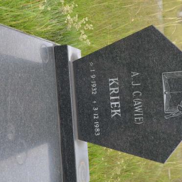KRIEK A.J.C. 1932-1983