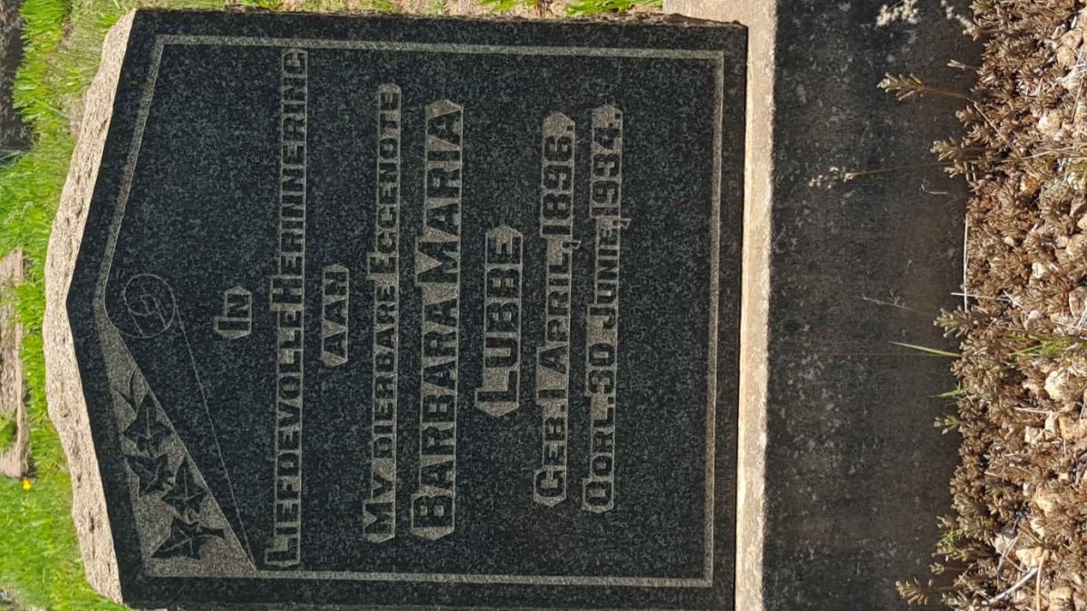 LUBBE Barbara Maria 1896-1934