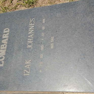 LOMBARD Izak Johannes 1919-1991