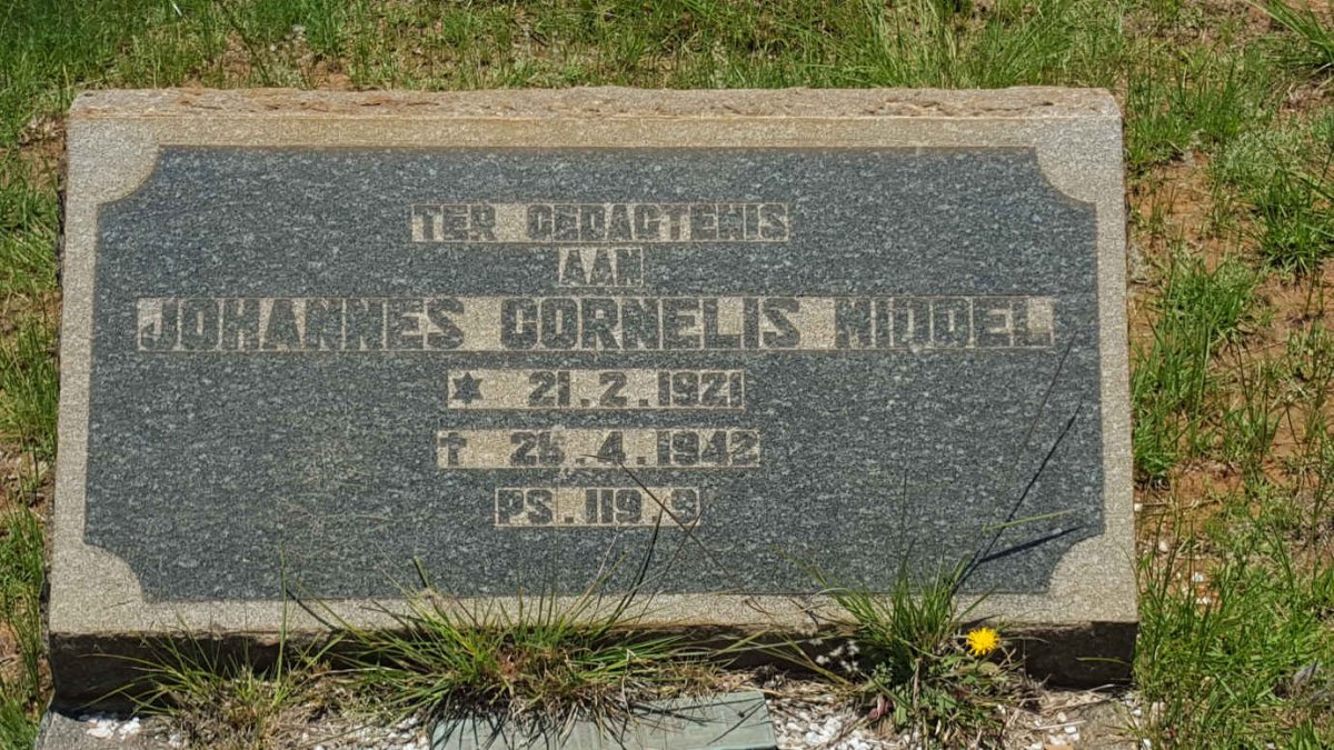 MIDDEL Johannes Cornelis 1921-1942