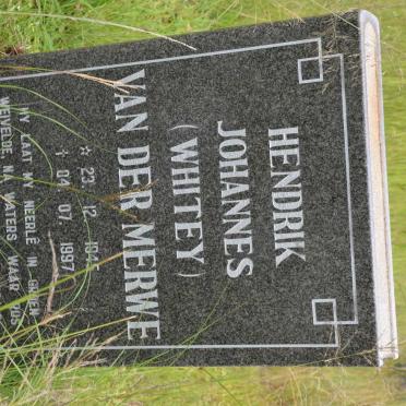 MERWE Hendrik Johannes, van der 1945-1997