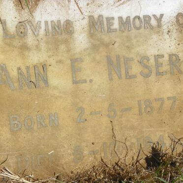 NESER Ann E. 1877-1943