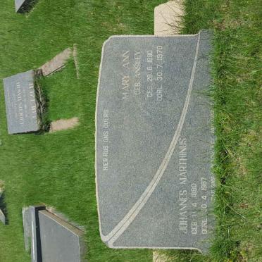 ? Johannes Marthinus 1880-1967 &amp; Mary Ann ANSLEY 1890-1970