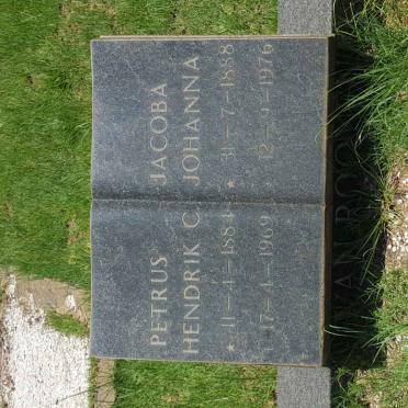 ROOYEN Petrus Hendrik C., van 1884-1969 &amp; Jacoba Johanna 1888-1976