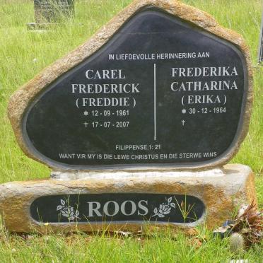 ROOS Carel Frederick 1961-2007 &amp; Frederika Catharina 1964-