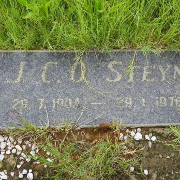 STEYN J.C.O. 1904-1976