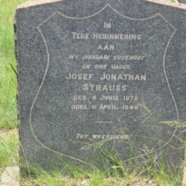 STRAUSS Josef Jonathan 1876-1946