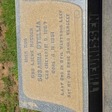 THEUNISSEN Susanna Otellia nee MEYER 1867-1951