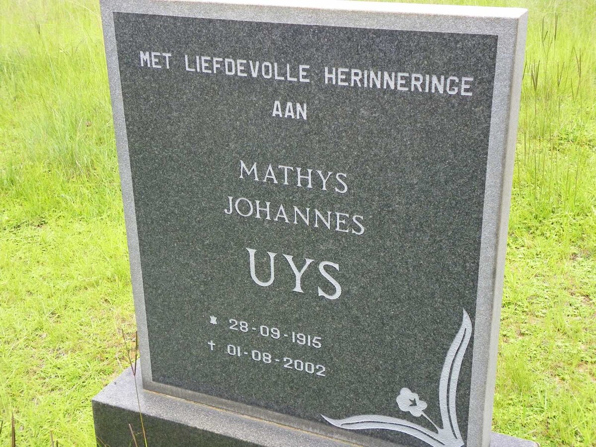 UYS Mathys Johannes 1915-2002