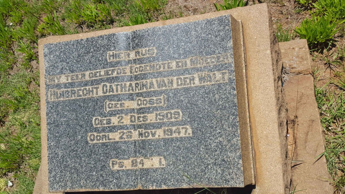 WALT Huibrecht Catharina, van der nee GOSS 1909-1947